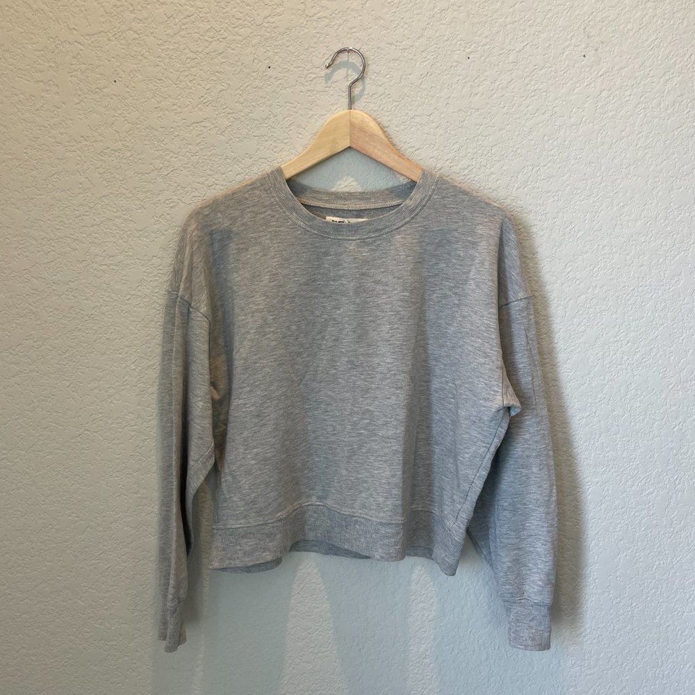 Madewell X Rivet & Thread Gray Cropped Sweatshirt - image 2
